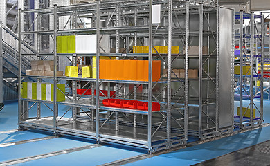 Image showing Movable Shelving System