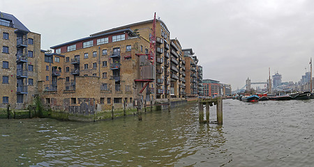 Image showing Thames River Wharf