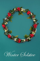 Image showing Winter Solstice Wreath