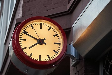 Image showing Clock at a Station