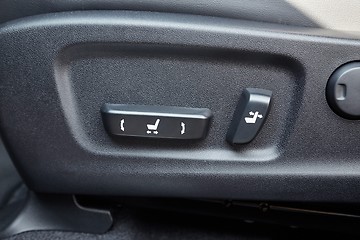 Image showing Car seat adjustment knobs