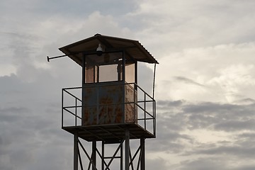 Image showing Watchpost on a misty morning