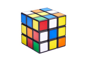 Image showing Rubik\'s cube on white