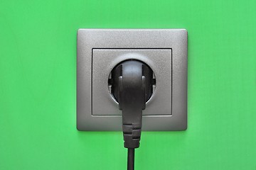 Image showing Electric Socket Closeup