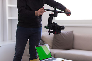 Image showing videographer at work