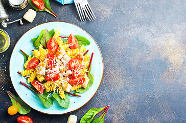 Image showing pasta with chicken