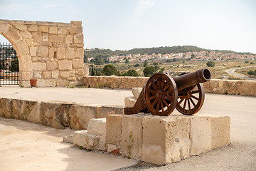 Image showing Castle in Spain with gun