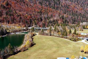 Image showing The Isar in the Karwendelgebirge