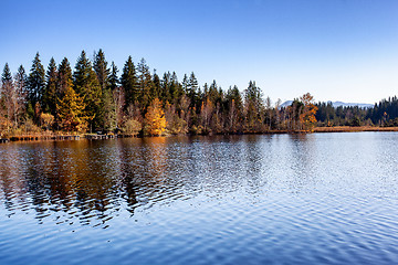 Image showing The Kirchsee at the monastery Reutberg