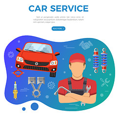 Image showing Car Service Banner