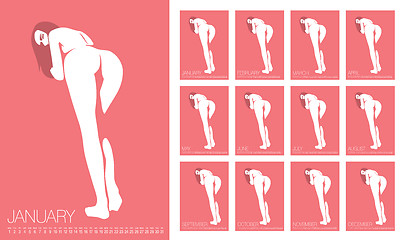 Image showing Vector Erotic Calendar