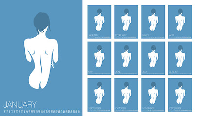 Image showing Vector Erotic Calendar