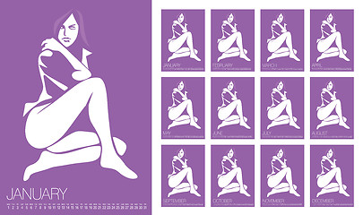 Image showing Vector Erotic Calendar