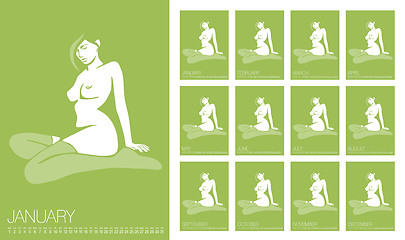 Image showing Vector Erotic Calendar