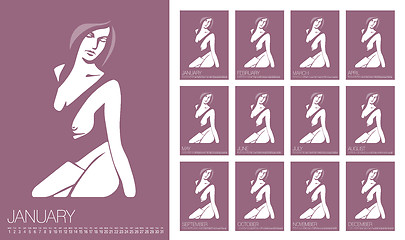 Image showing Vector Erotic Calendar