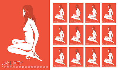 Image showing Vector Erotic Calendar