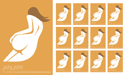 Image showing Vector Erotic Calendar