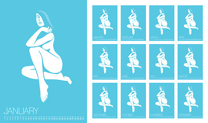 Image showing Vector Erotic Calendar