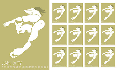 Image showing Vector Erotic Calendar