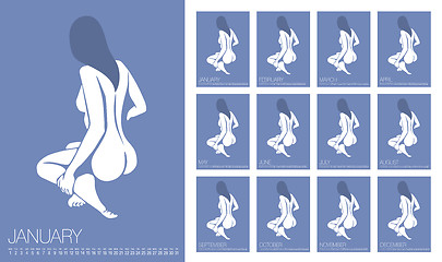 Image showing Vector Erotic Calendar