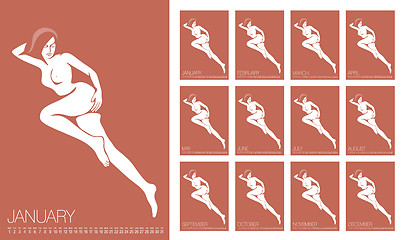 Image showing Vector Erotic Calendar