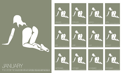 Image showing Vector Erotic Calendar