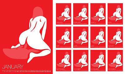 Image showing Vector Erotic Calendar