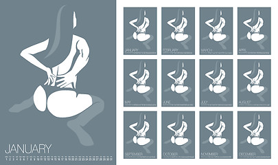 Image showing Vector Erotic Calendar