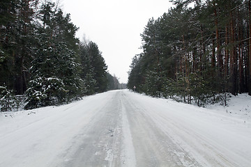 Image showing Snow Icy Road