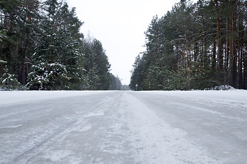 Image showing Snow Icy Road