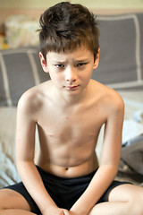 Image showing Boy with chickenpox