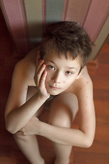 Image showing Boy with chickenpox