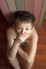 Image showing Boy with chickenpox