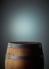 Image showing old wooden barrel