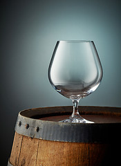 Image showing empty cognac glass