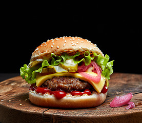 Image showing fresh tasty burger