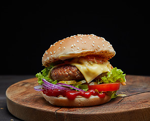 Image showing fresh tasty burger