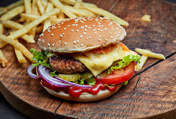 Image showing fresh tasty burger