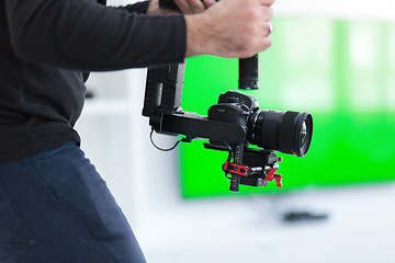 Image showing videographer at work