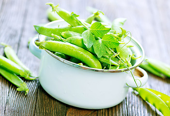 Image showing green peas