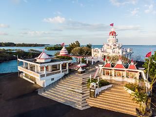 Image showing Sagar Shiv Mandir Hindu Temple on Mauritius Island