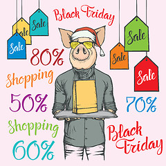 Image showing Black Friday Sale Vector Concept