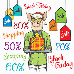 Image showing Black Friday Sale Vector Concept