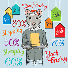 Image showing Black Friday Sale Vector Concept