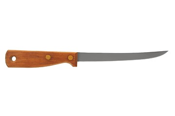 Image showing Boning knife on white