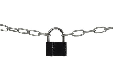 Image showing Padlock and Chain