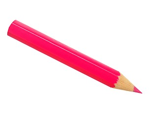 Image showing Pink pencil on white