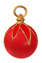 Image showing Christmas bauble on white