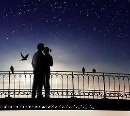 Image showing Couple in love has romantic date