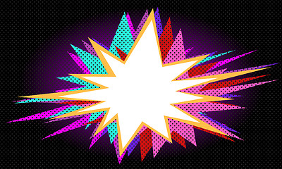 Image showing dark pop art background